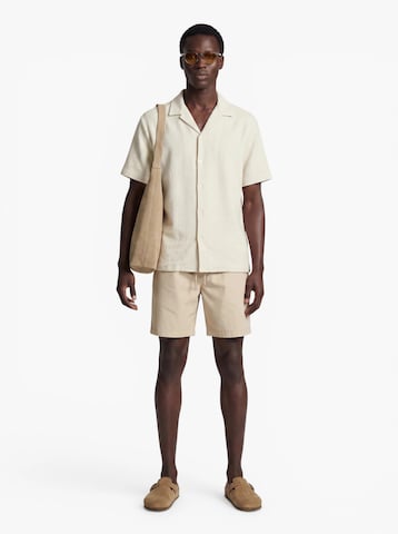 JACK & JONES Regularny krój Koszula 'JORMONTAUK' w kolorze biały