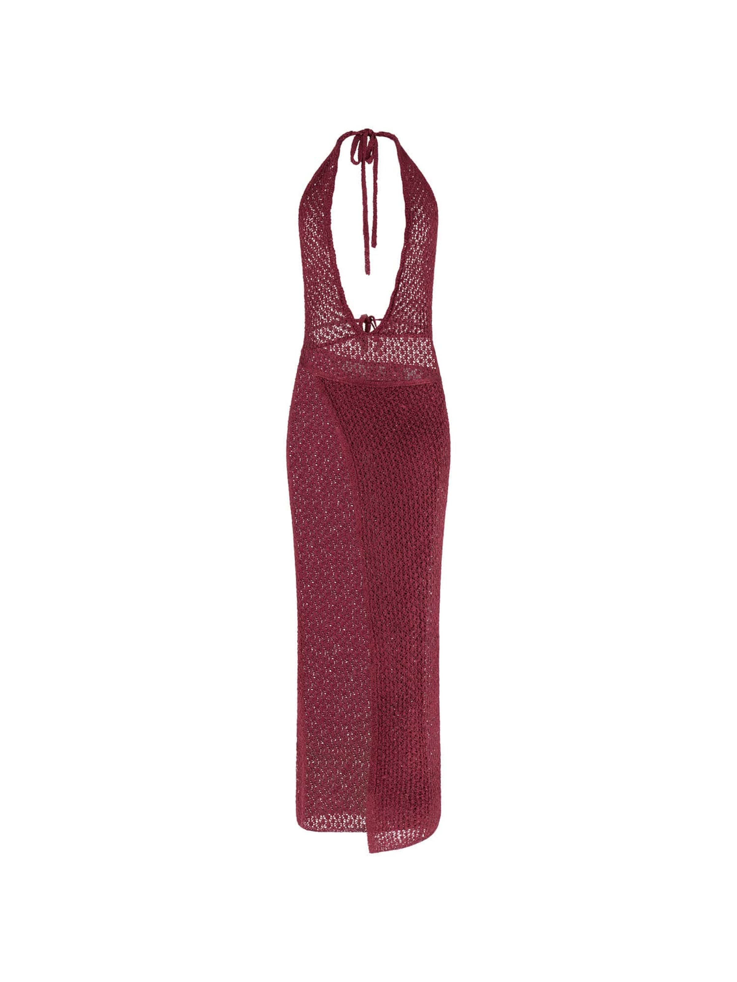 GUESS Strickkleid in bordeaux, Produktansicht