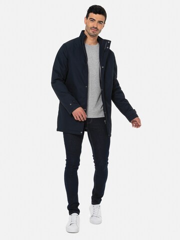 Parka mi-saison 'Broxburn' Threadbare en bleu