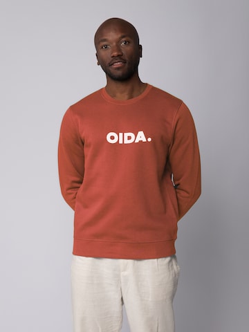 Watapparel Sweatshirt ' Oida ' in Braun: Vorderseite