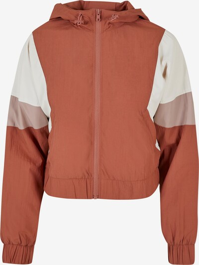 Urban Classics Between-season jacket in Rusty red / Pastel red / White, Item view