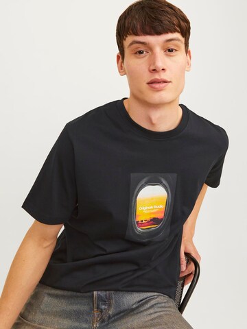 JACK & JONES Majica 'JORVesterbro' | črna barva