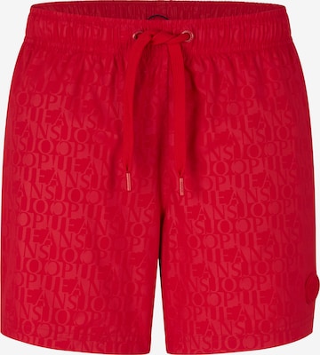 JOOP! Jeans Swim Trunks in Red: front