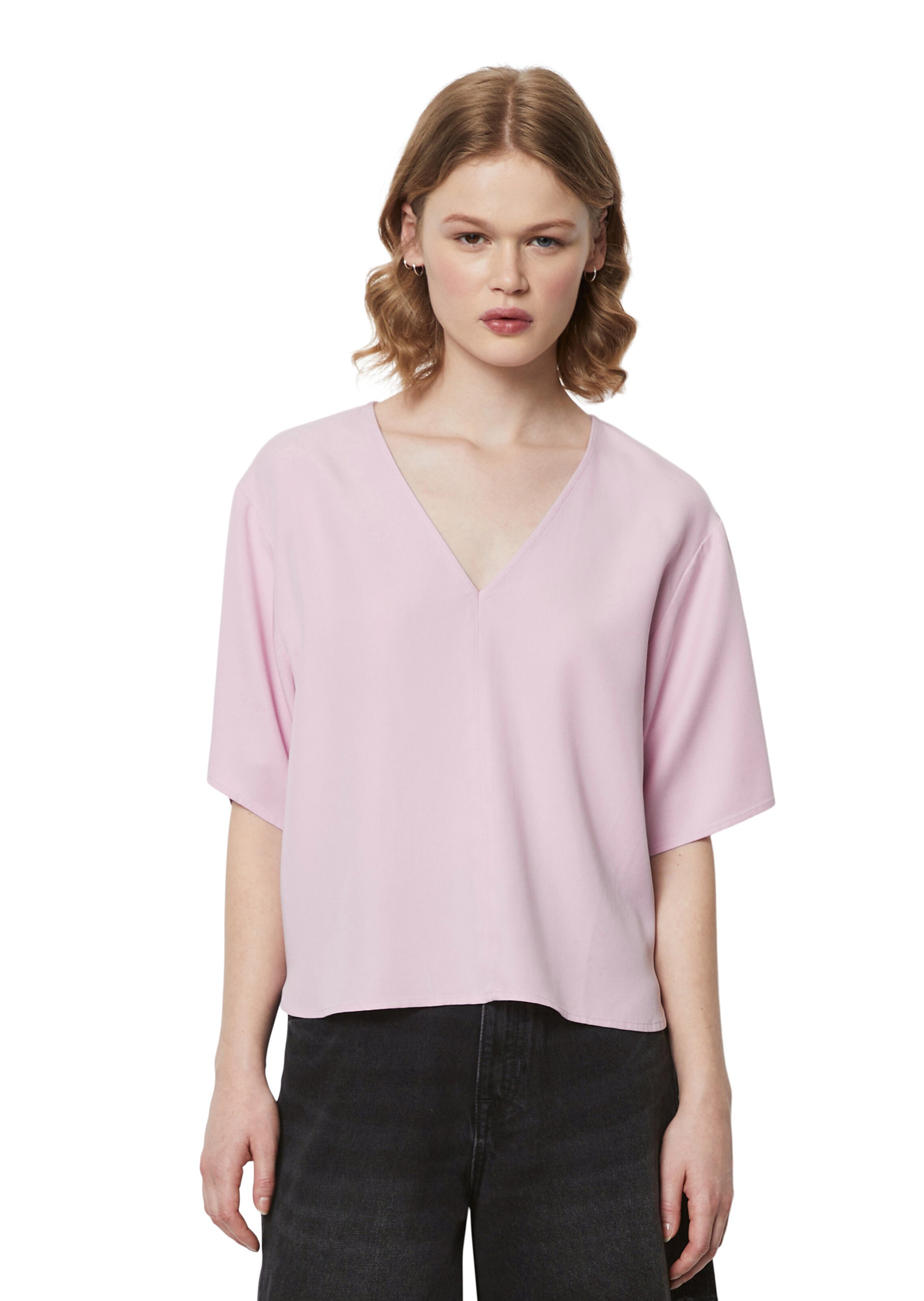 Marc O'Polo DENIM Blouse in Pink: front
