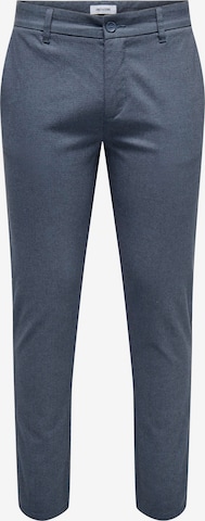 Only & Sons Slimfit Chino 'Mark Pete' in Blauw: voorkant