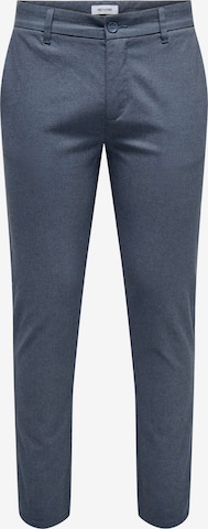 Pantaloni chino 'ONSMark Pete' di Only & Sons in blu: frontale