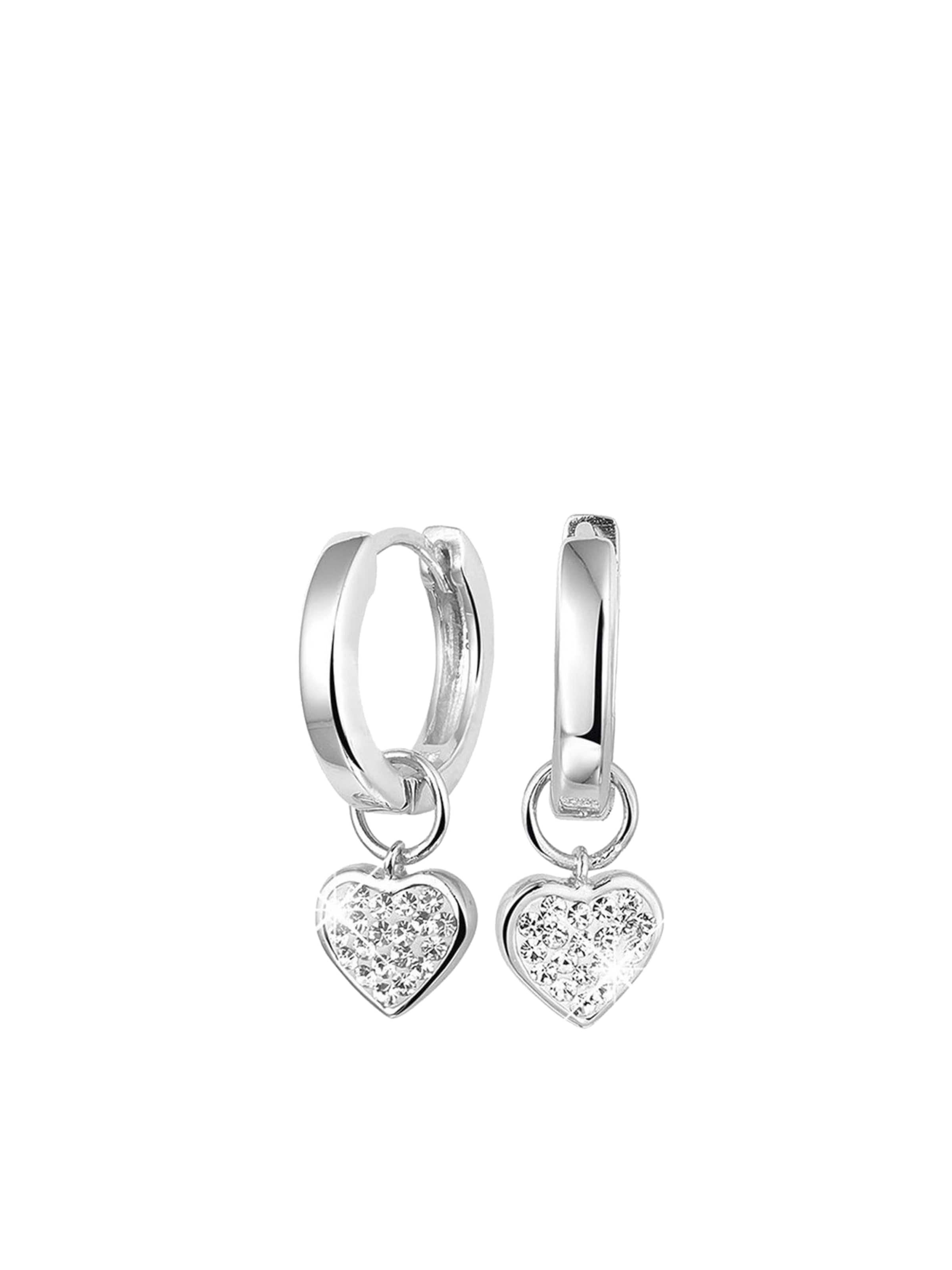 Lucardi Ohrringe in Silber: Vorderseite