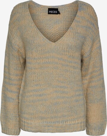 PIECES Sweater 'ANNA' in Beige: front