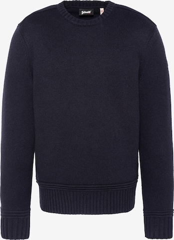 Pull-over Schott NYC en bleu : devant