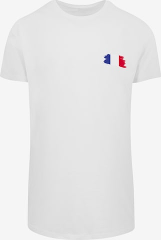 F4NT4STIC Shirt 'France Frankreich Flagge Fahne' in White: front