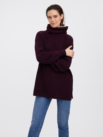 VERO MODA Sweter 'SAYLA' w kolorze czerwony: przód