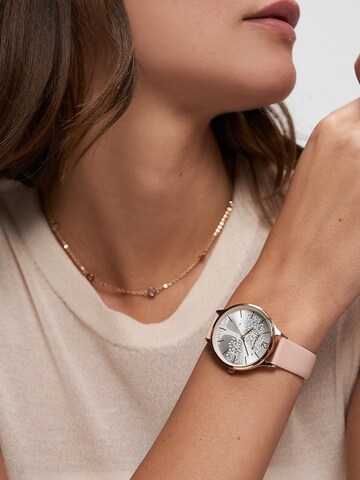 Tamaris Analog Watch 'Life Tree' in Red: front