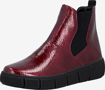 Bottines REMONTE en rouge : devant