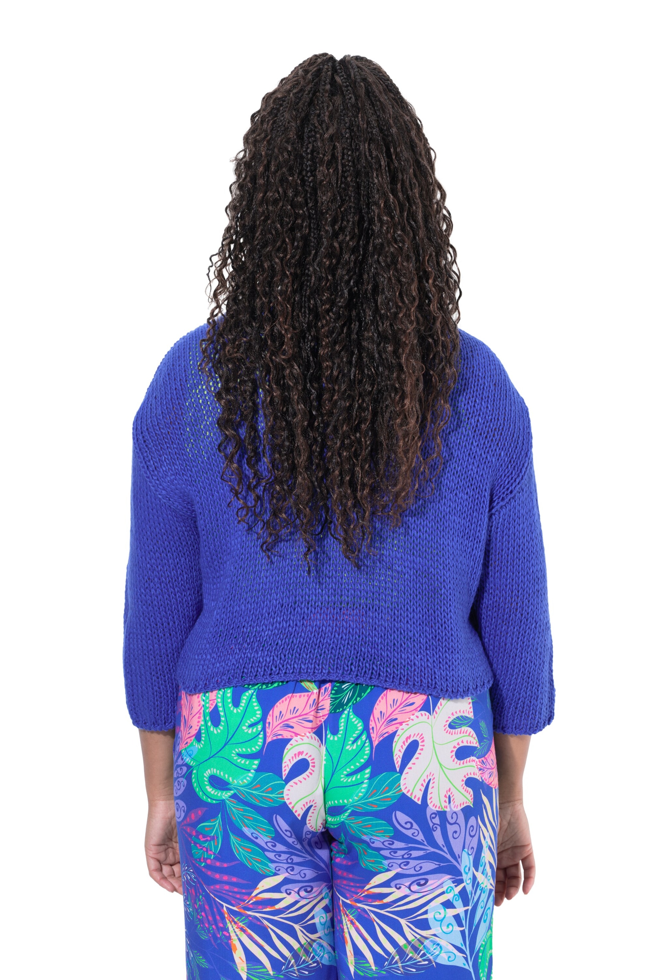 Angel of Style Gebreid vest in Blauw