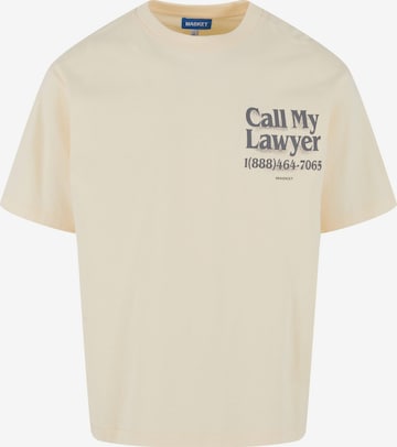 MARKET Shirt 'Call My Lawyer' in Beige: front