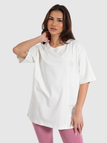 T-shirt oversize 'Payton' Smilodox en beige