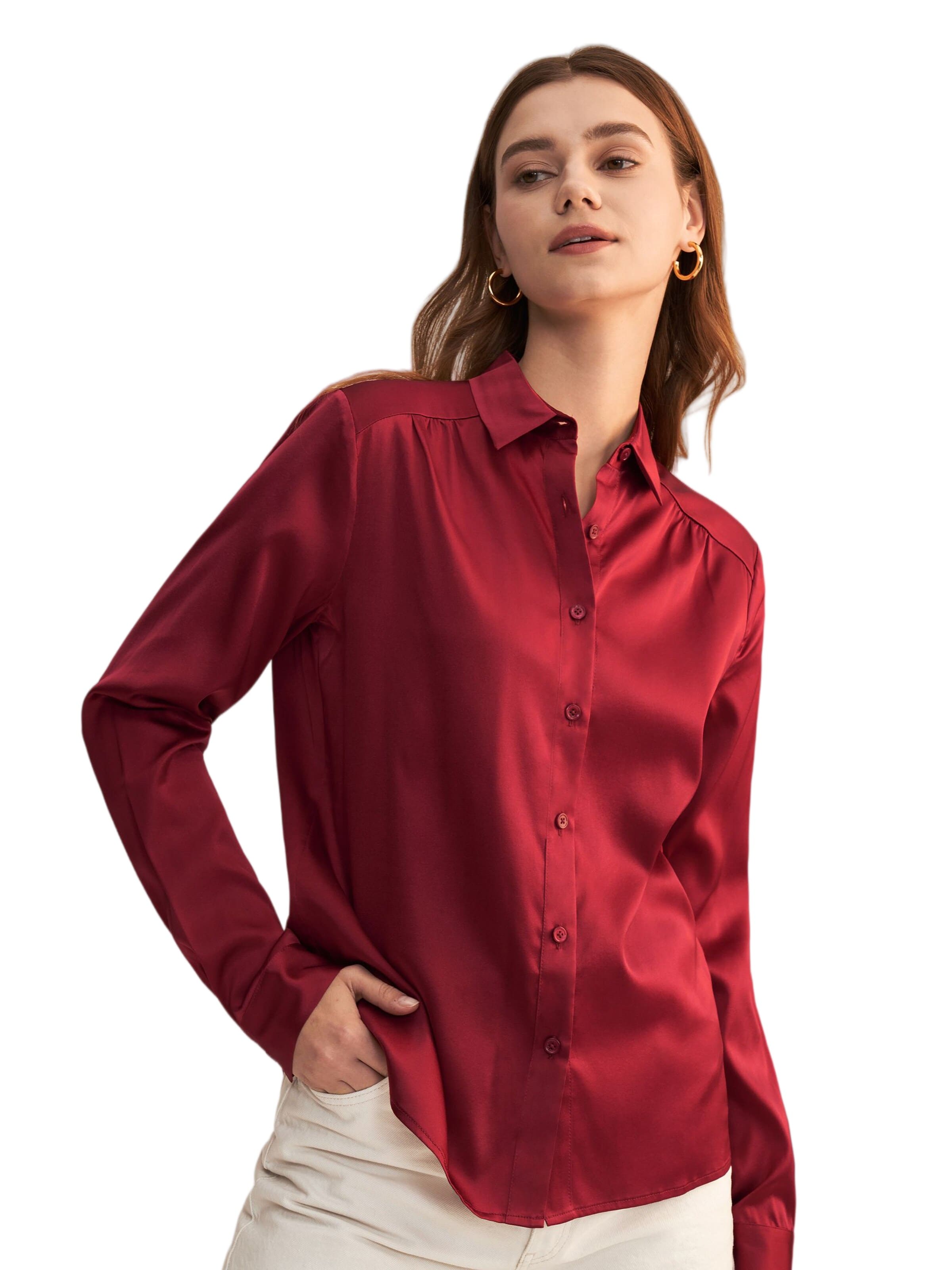Lilysilk Bluse‌‌‌‌‌‌‌‌‌ in Rot: Vorderseite