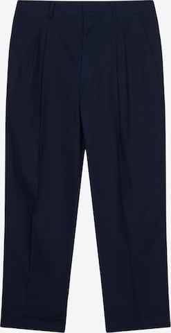 SEIDENSTICKER Pleat-Front Pants 'Studio' in Blue: front