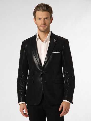 Finshley & Harding London Slim fit Suit Jacket ' Brixdon-4 ' in Black: front
