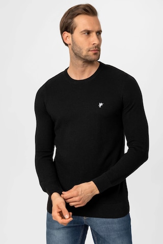 DENIM CULTURE Sweater in Black: front
