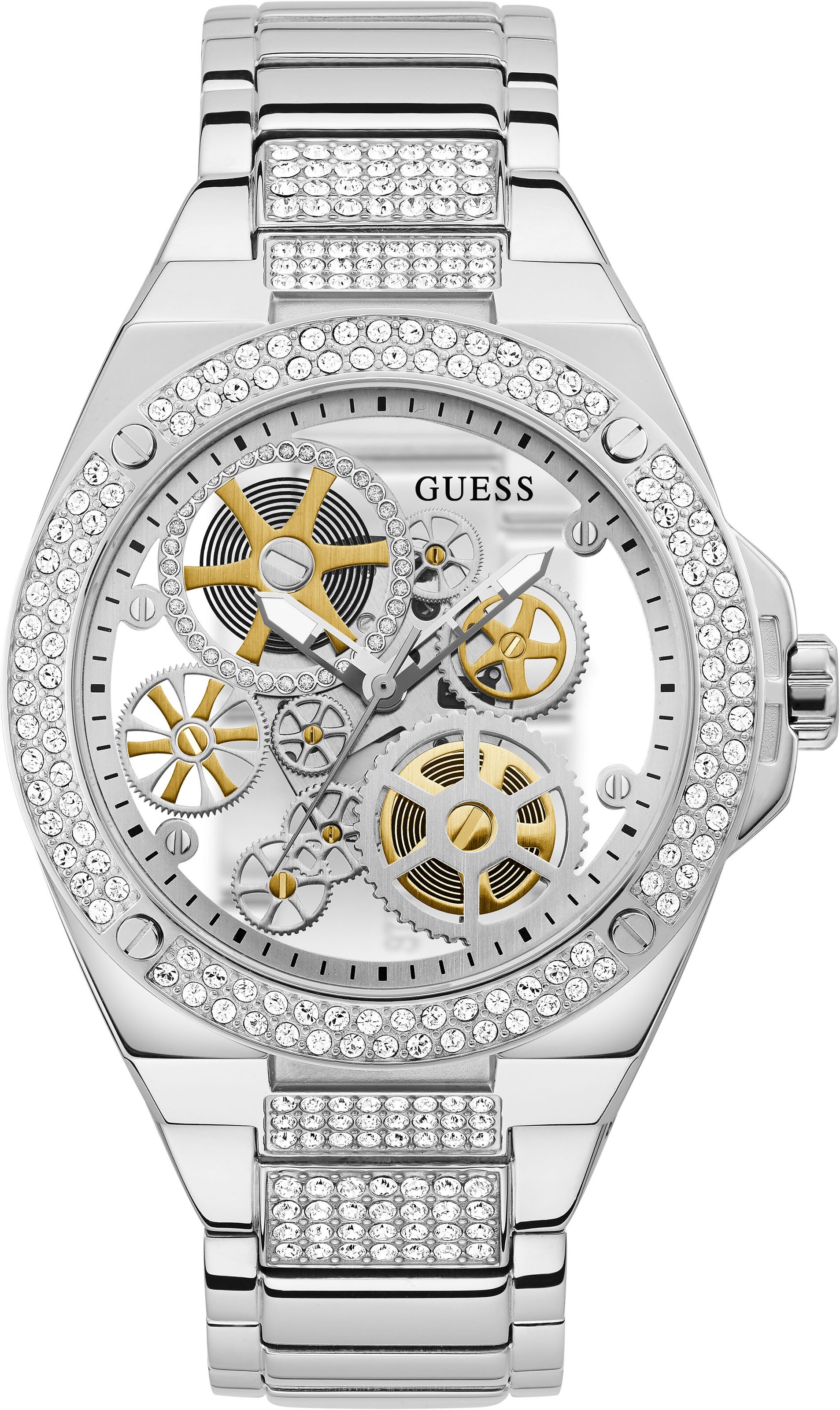 GUESS Uhr in Silber: Vorderseite