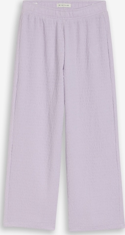 TOM TAILOR Loosefit Housut värissä lila: etupuoli