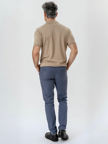 TEESHOPPEN - regular Pantalón ' Structure ' en azul