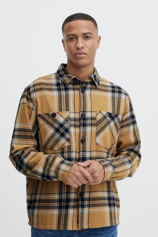 BLEND Regular fit Button Up Shirt in Brown: front