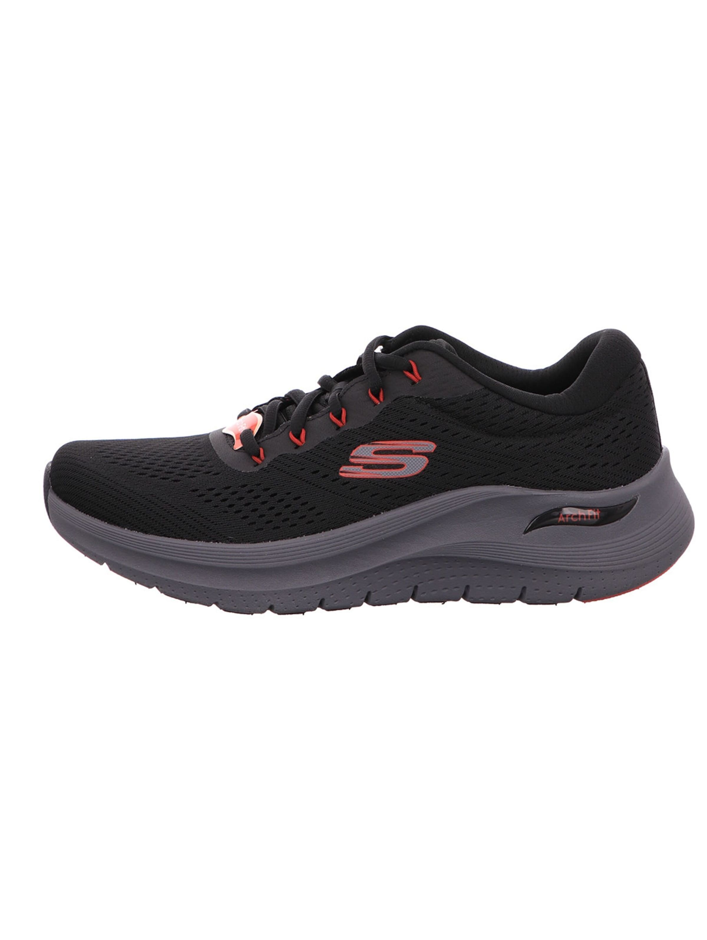 SKECHERS Platform trainers in Black: front