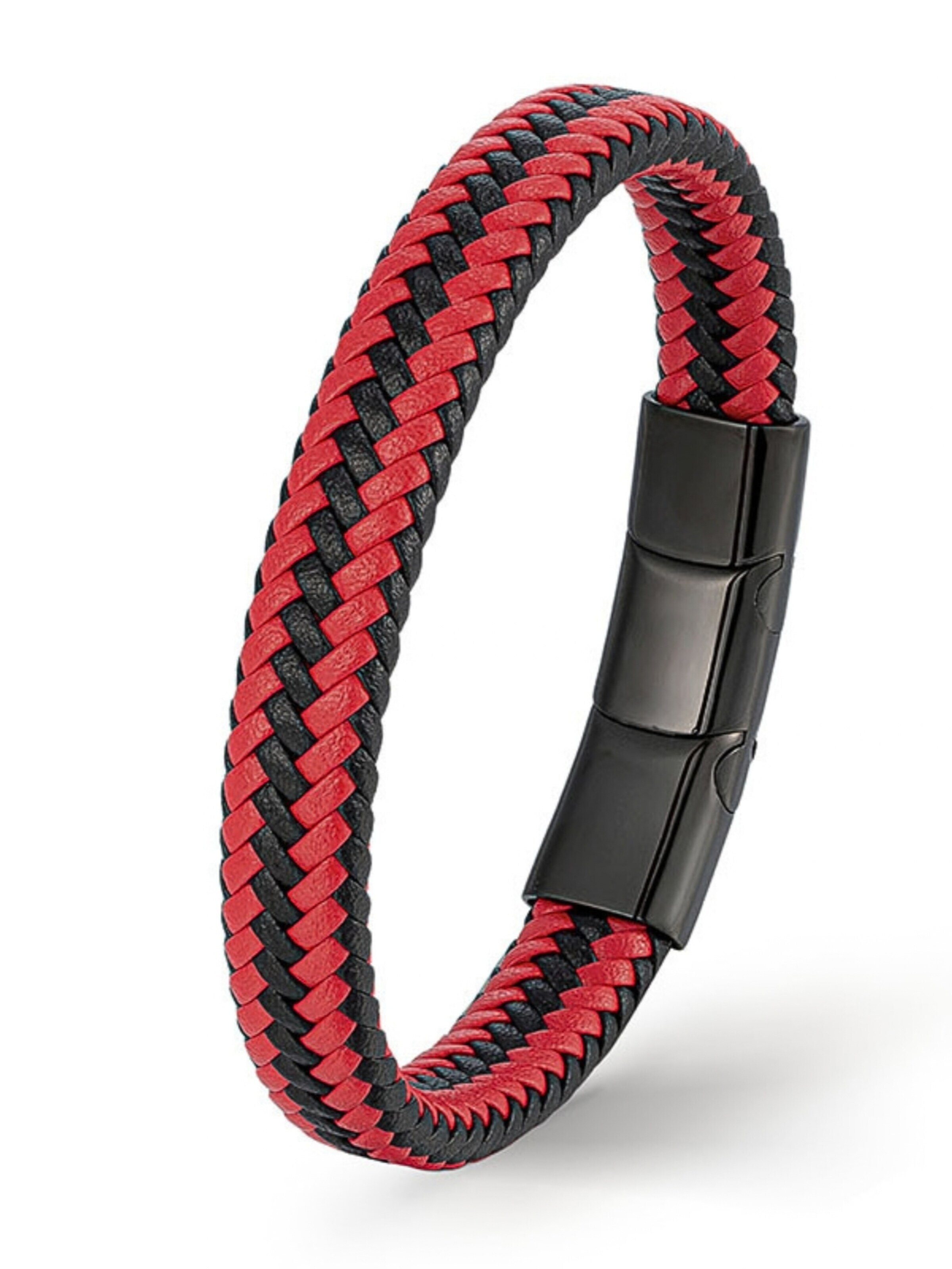 UNIQAL Bracelet 'LEDERARMBAND HERREN' in Red: front