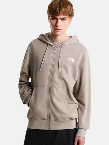 Felpa 'SD LIGHT REG FZ HD' di THE NORTH FACE in grigio: frontale
