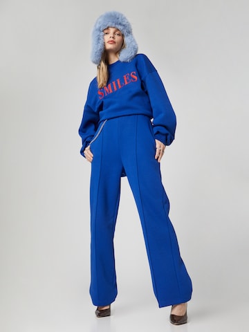 Smiles Regular Broek 'Ediz' in Blauw