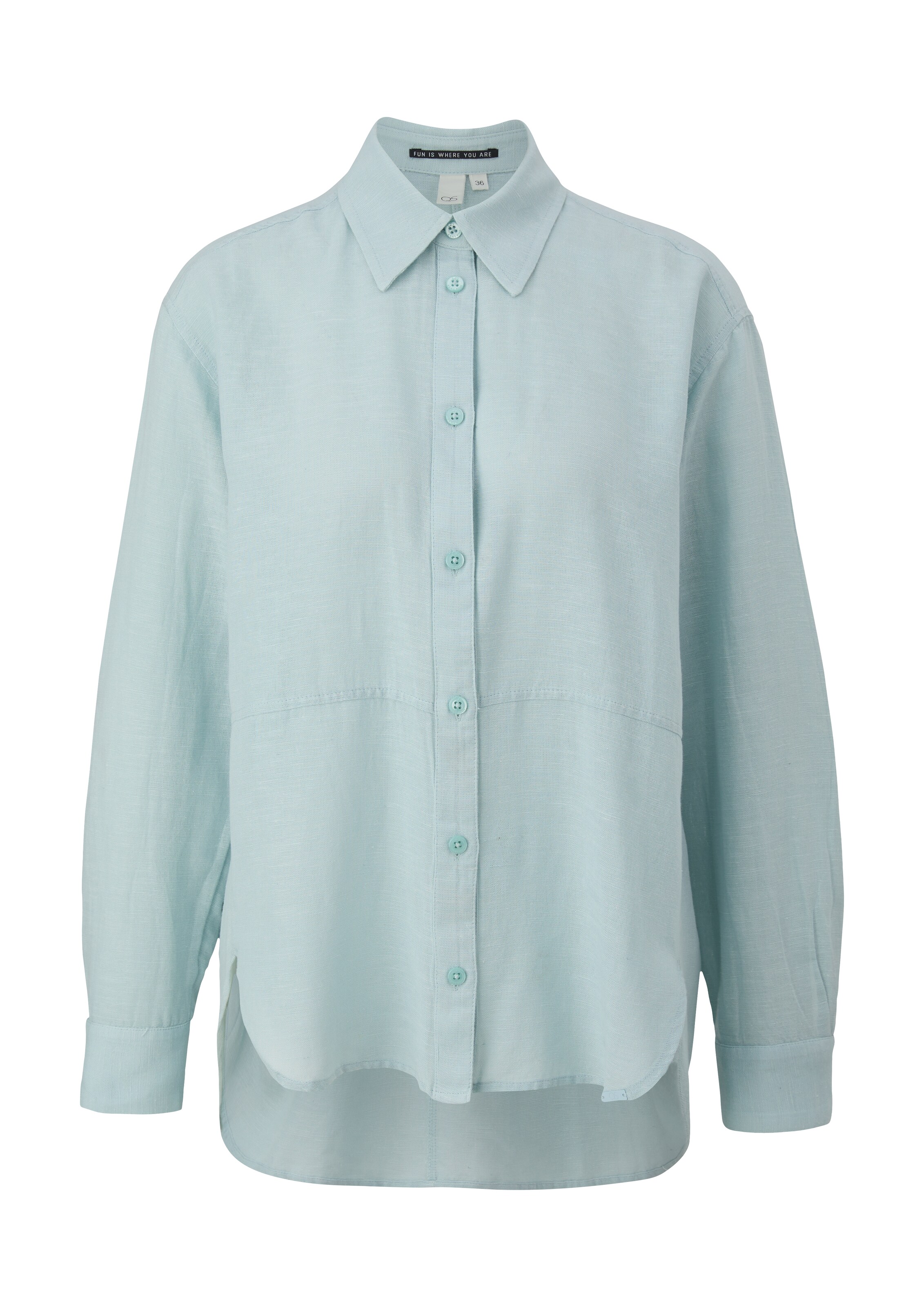 QS Bluse in Blau: Vorderseite