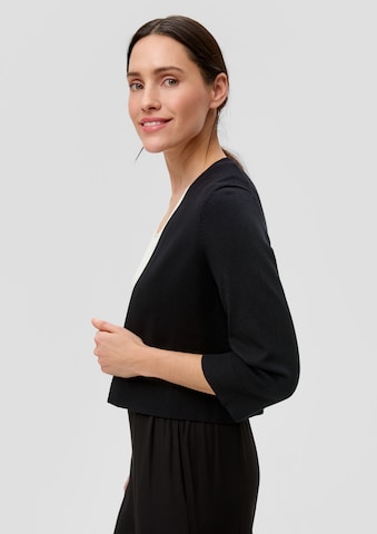s.Oliver BLACK LABEL Pletena jopa | črna barva