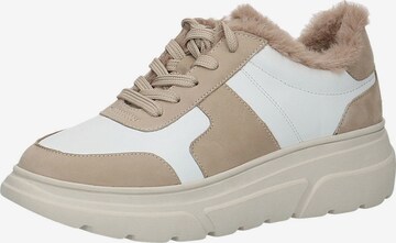 CAPRICE Sneakers laag in Beige: voorkant