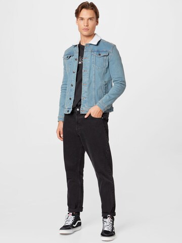 Denim Project Regular fit Between-Season Jacket 'Kash' in Blue