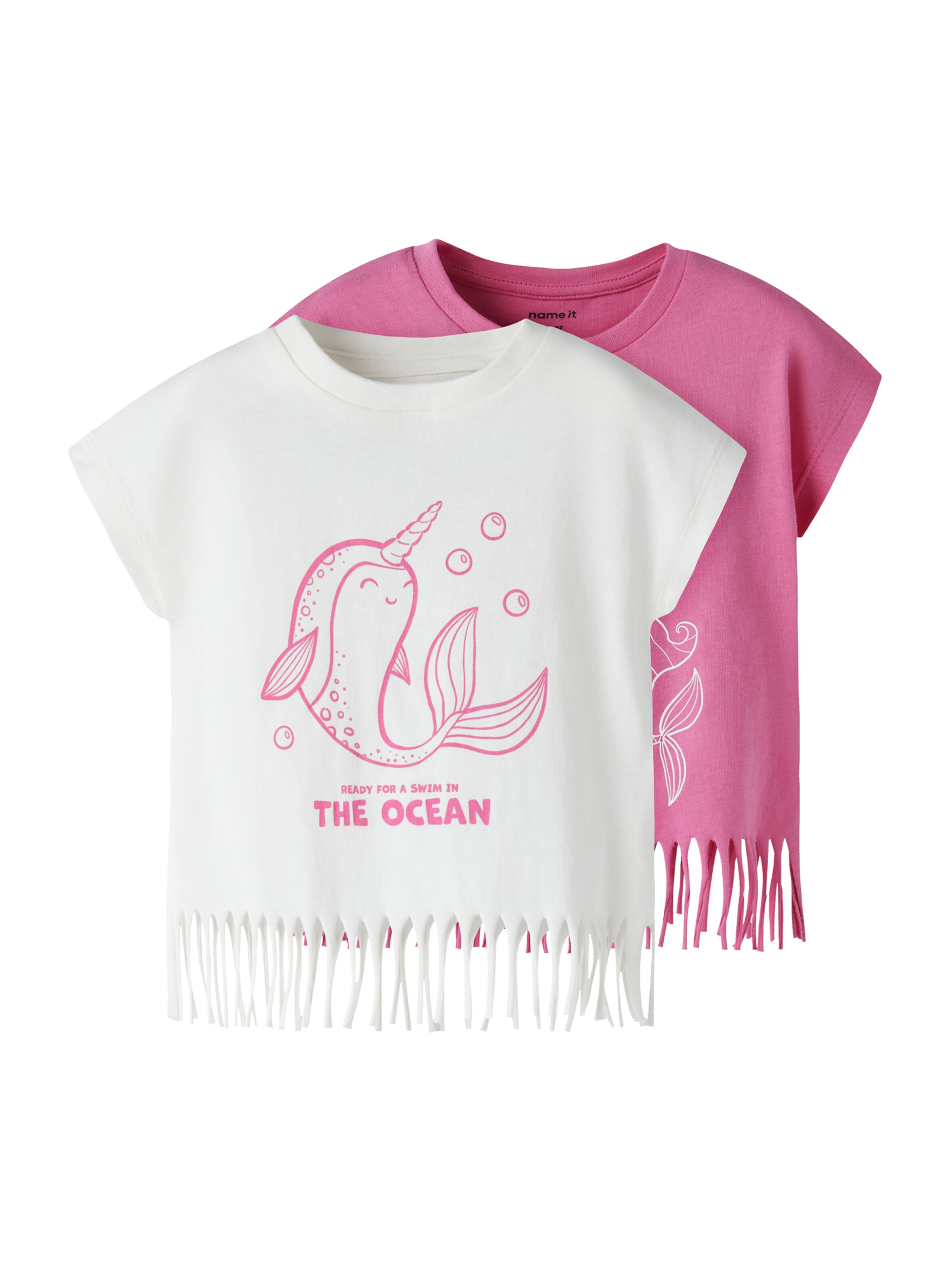 NAME IT Majica 'NMFVALONE' | roza barva: sprednja stran