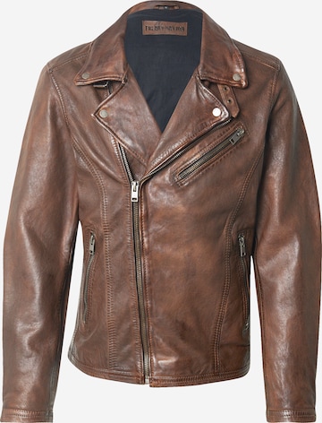 FREAKY NATION Välikausitakki 'Lean-FN' värissä ruskea: etupuoli