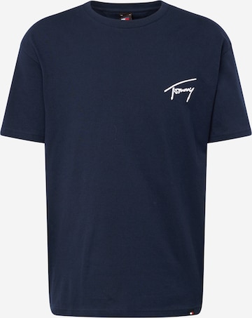 T-Shirt Tommy Jeans en bleu : devant