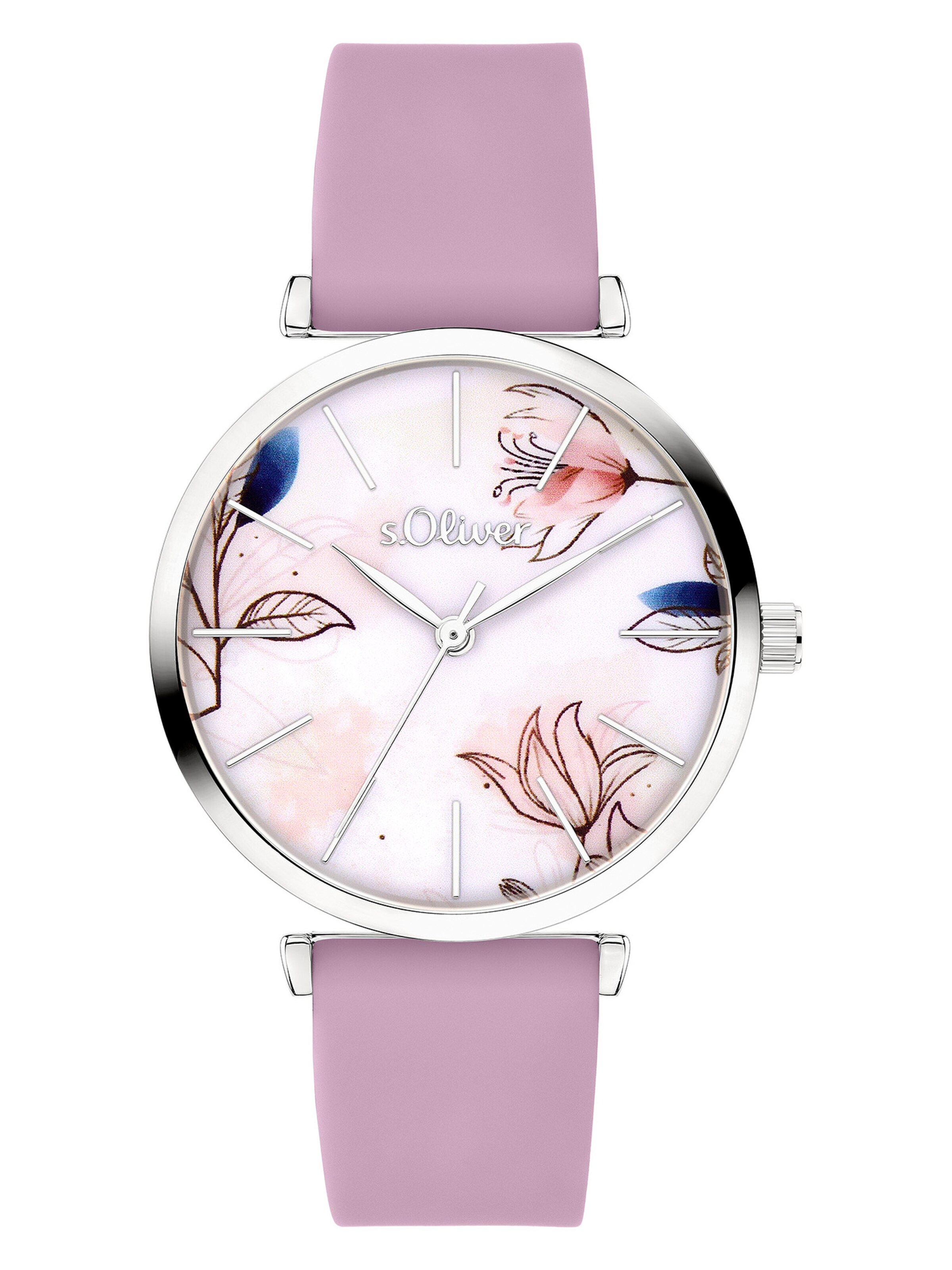s.Oliver Analog Watch in Purple: front