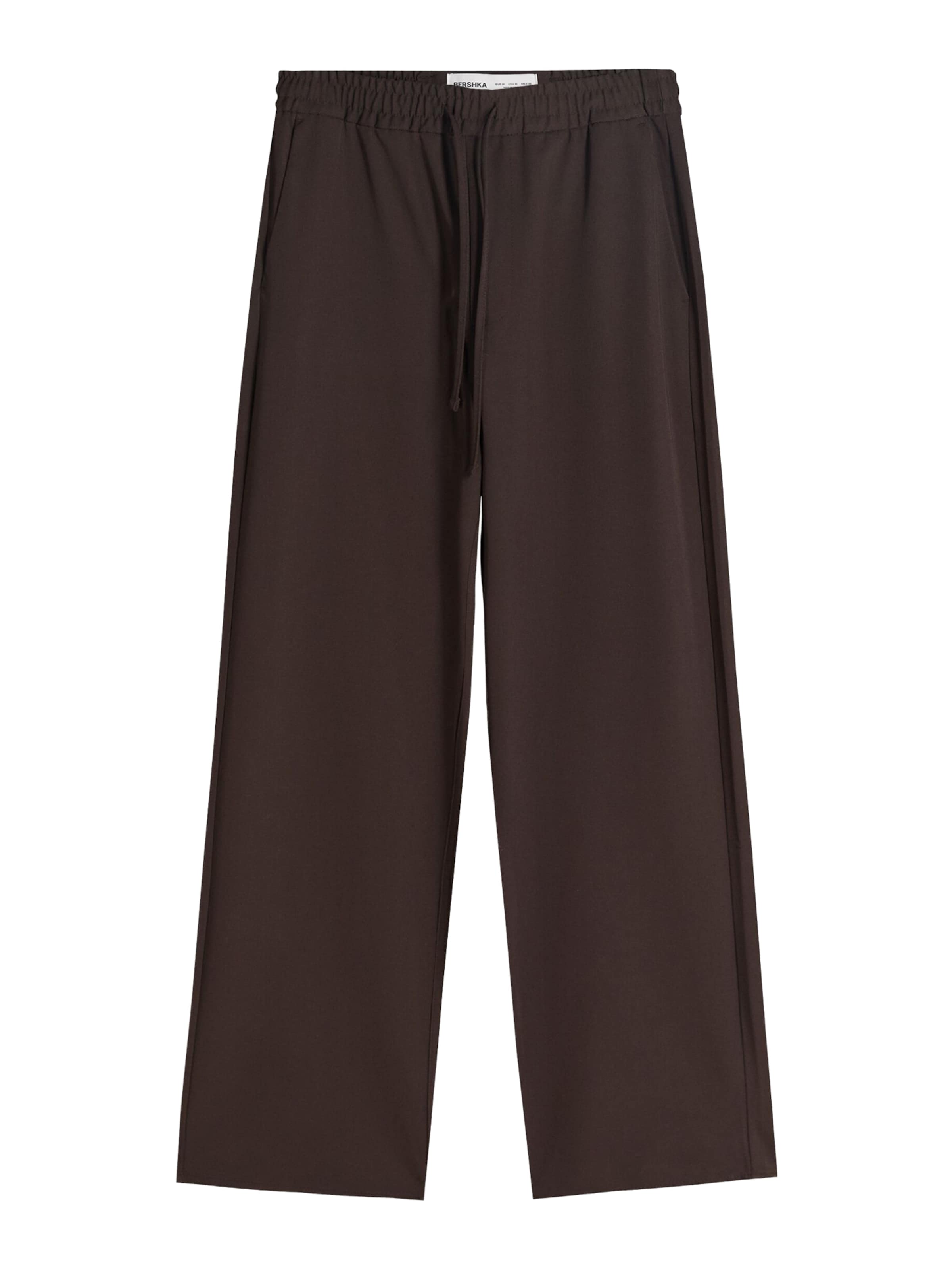 Loosefit Pantaloni di Bershka in marrone: frontale