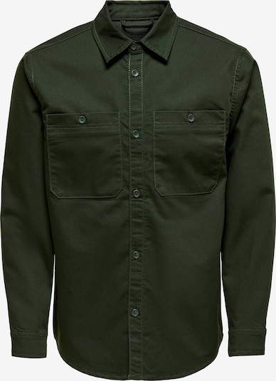 Only & Sons Button Up Shirt 'Bob' in Dark green, Item view