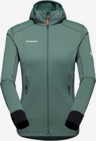 MAMMUT Athletic Fleece Jacket ' Taiss Light ML ' in Green: front