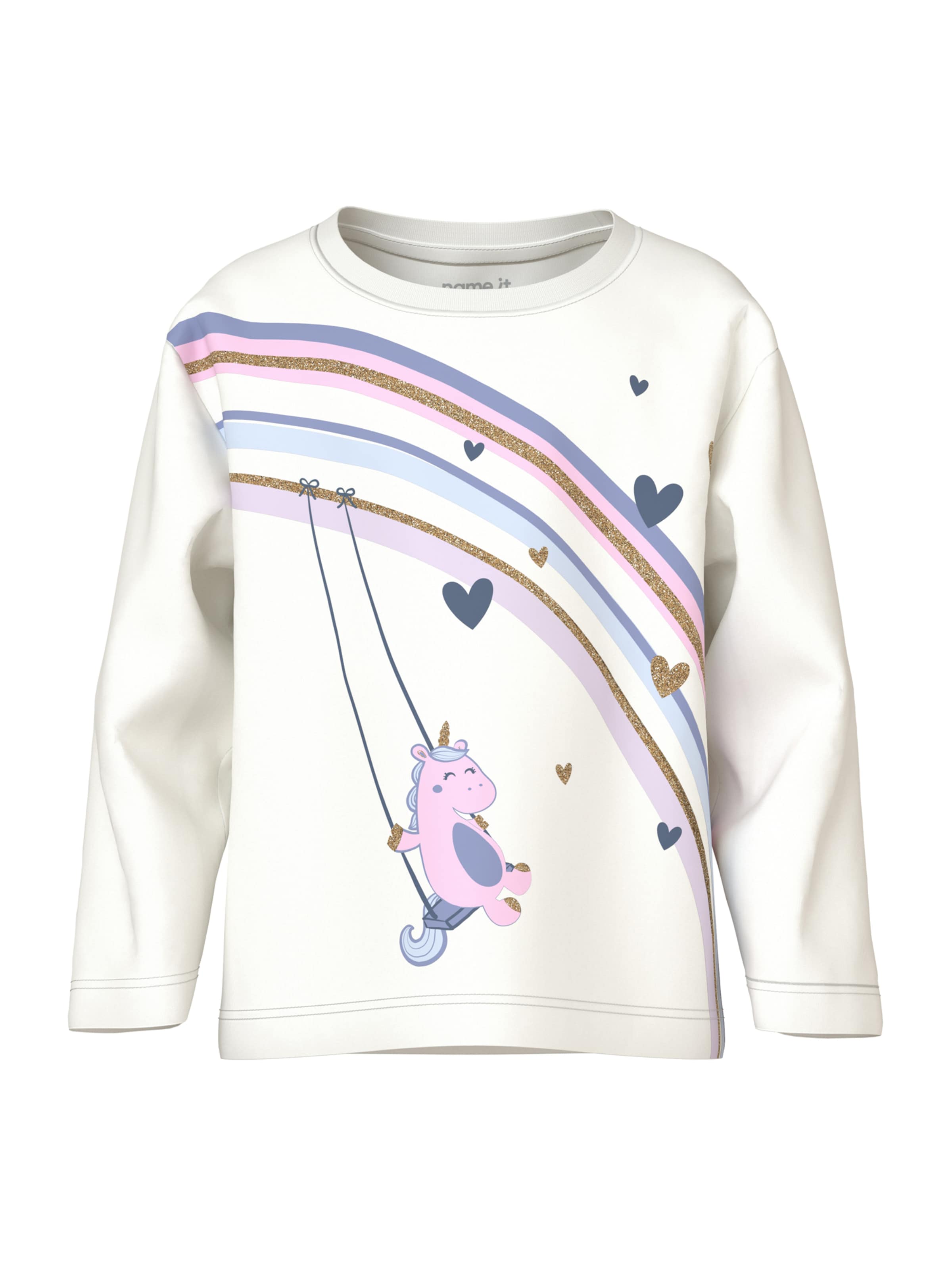 NAME IT Tričko 'NMFVALIANE' – bílá: přední strana