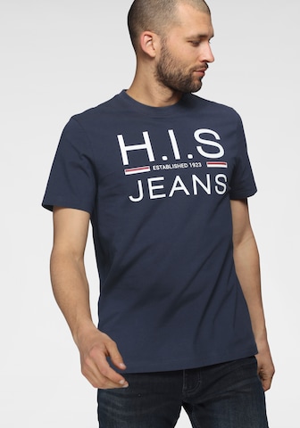 H.I.S T-shirt in Blau
