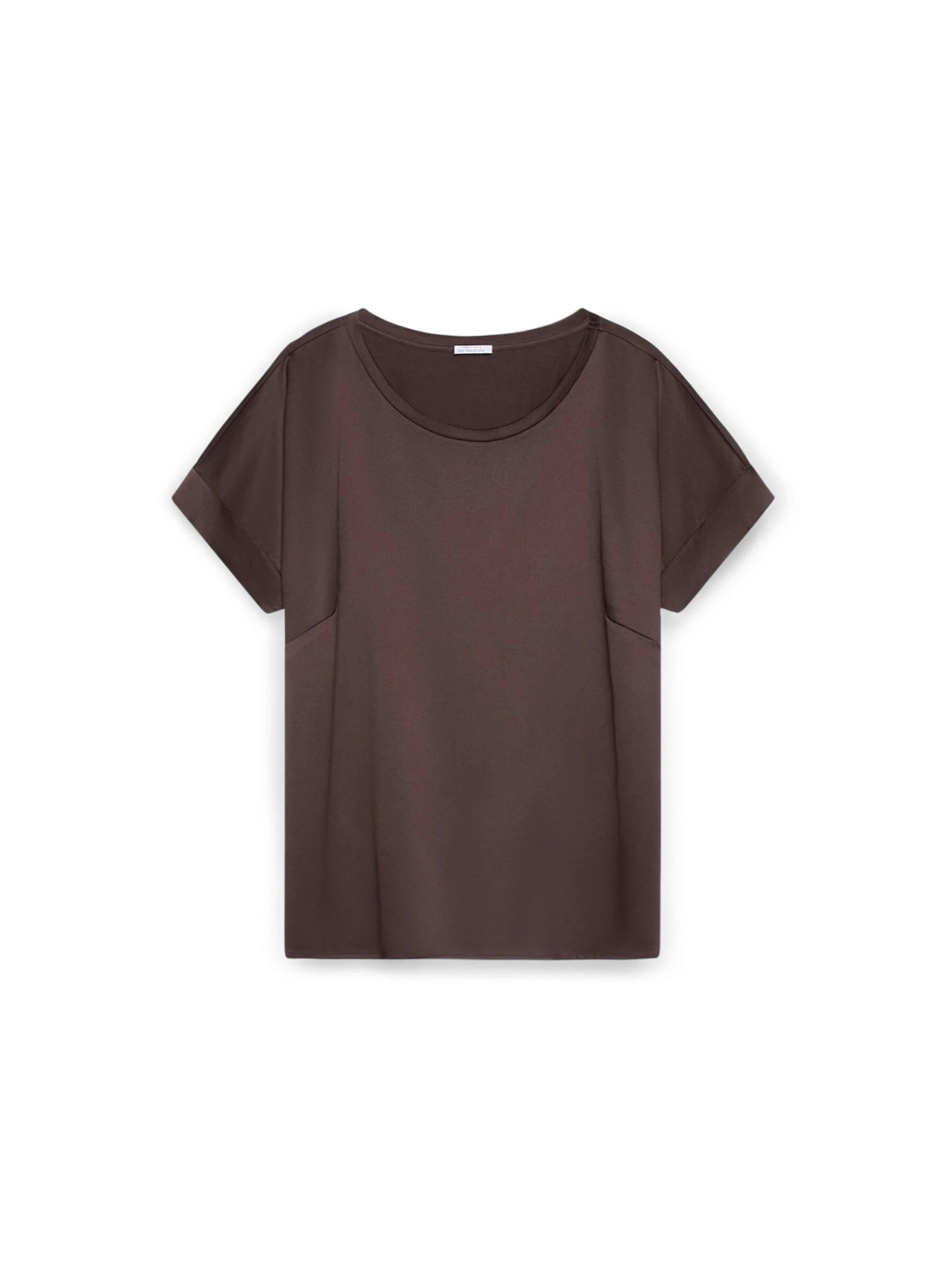 T-shirt Fiorella Rubino en marron : devant