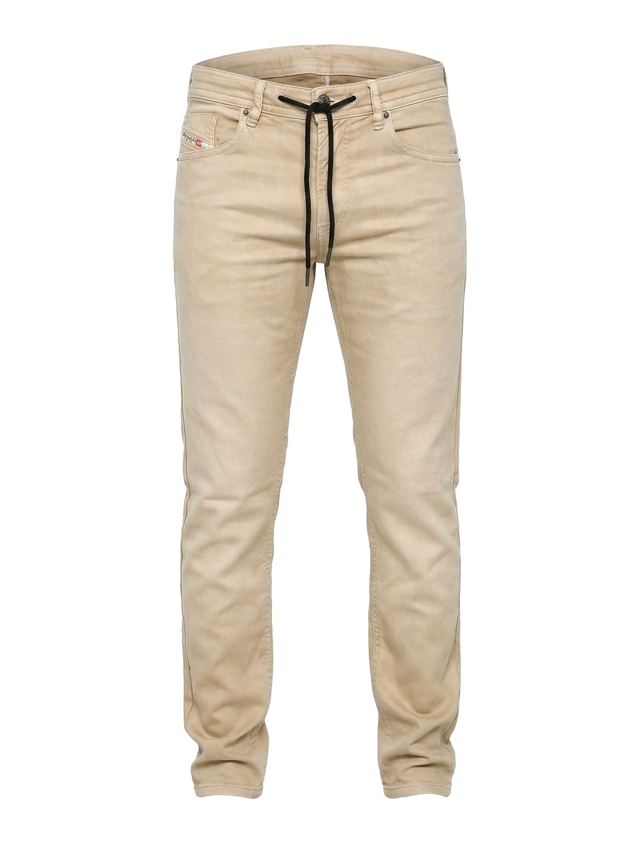 DIESEL Slimfit Jeans 'THOMMER JOGGJEANS Superstretch & Supersoft' in Beige: voorkant