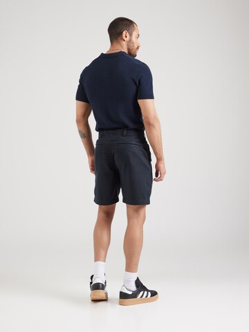 Abercrombie & Fitch - Loosefit Calças com pregas em preto