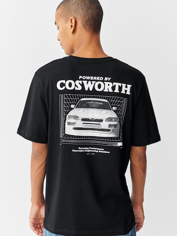 Tricou de la Next pe negru: față