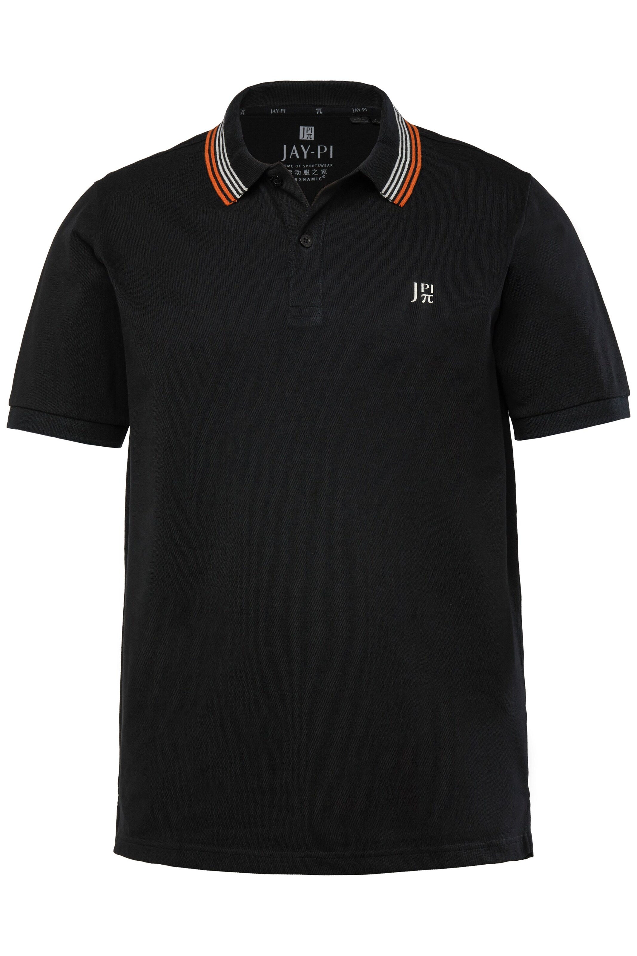 JAY-PI Poloshirt in Schwarz: Vorderseite